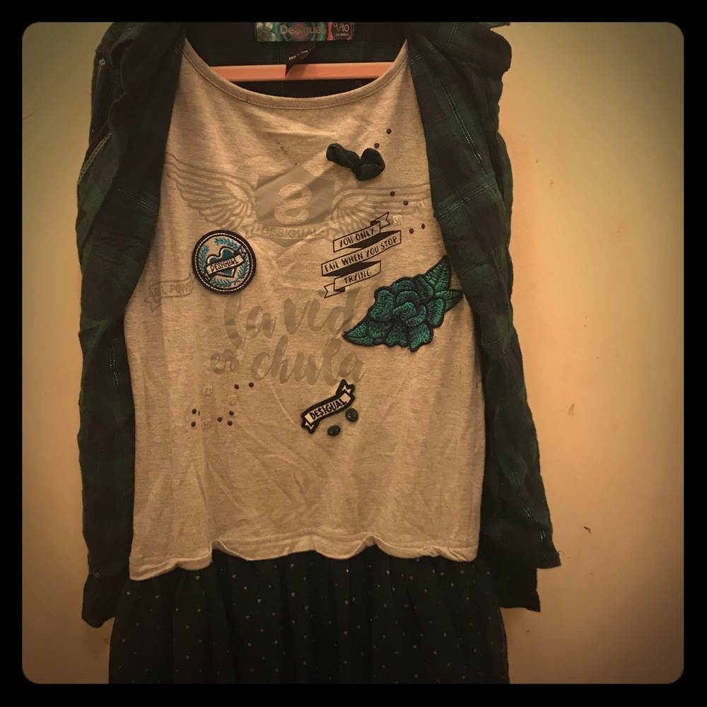 Desigual girl dress size 9-10 v.good condition